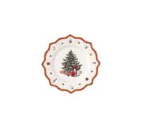 Villeroy & Boch Toy's Delight Assiette de présentation, 35 cm, Porcelaine Premium, Blanc/Rouge