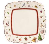 Villeroy & Boch - Toy's Delight Assiette dessert carrée 22x22cm blanc, rouge G