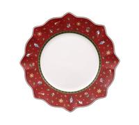 Villeroy & Boch Toy's Delight Assiette plate rouge, 29 cm, Porcelaine Premium