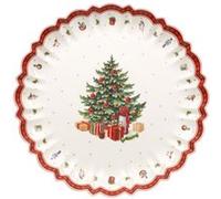 Villeroy & Boch Toy's Delight Plat creux rond, Porcelaine Premium, Blanc/Rouge