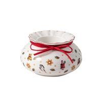Villeroy & Boch - Toy's Delight Bougeoir Chauffe-Plat Rouge et Blanc, Noel Bougeoir, Noël Toys Delight, Article De Noël, Décoration Noël Table, Porcelaine Haut De Gamme