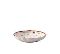 Villeroy & Boch Toy's Delight Grand bol, Porcelaine Premium, Blanc/Rouge/Doré