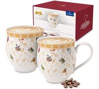 Villeroy & Boch Toys Delight Lot de 2 Tasses avec Anse en Porcelaine, Blanc/Multicolore, 2 Unité (Lot de 1)