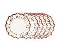 Villeroy & Boch Toy's Delight Lot de 6 assiettes à manger Blanc