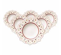 Villeroy & Boch Toy's Delight Lot de 6 assiettes creuses en porcelaine de qualité supérieure Blanc 26 cm
