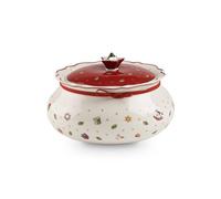 Villeroy & Boch – Petit pot de conservation Toy's Delight – Porcelaine Premium Blanc/Rouge