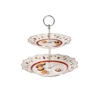 Villeroy & Boch Toy's Delight Petit présentoir, Porcelaine Premium, Blanc/Rouge