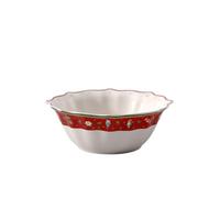 Villeroy & Boch Toy's Delight Plat creux de taille moyenne, Porcelaine Premium, Blanc/Rouge