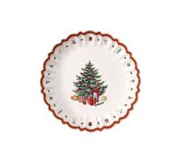 Villeroy & Boch Toy's Delight Plat creux rond, Porcelaine Premium, Blanc/Rouge