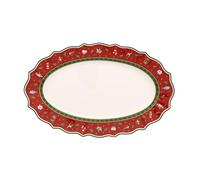 Villeroy & Boch Toy's Delight Plat de service moyen, Porcelaine Premium, Rouge