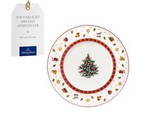 Villeroy & Boch - Toy's Delight Specials Assiette à petit-déjeuner/dessert, vaisselle de Noël en porcelaine premium, motif de Noël ludique, idéal pour combiner et offrir, fabriqué en Allemagne