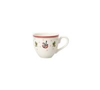 Villeroy & Boch Toy's Delight Tasse à moka/expresso, 100 ml, Porcelaine Premium, Blanc/Rouge