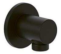 Villeroy & Boch Universal Coude mural pour douches TVC000456000K5 Rond, montage mural, noir mat