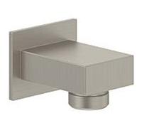 Villeroy & Boch Universal Showers coude mural TVC00045700064 carré, montage mural, nickel brossé noir