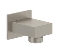Villeroy & Boch Coude douche mural TVC00045700064 carré - nickel brossé noir