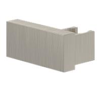Villeroy & Boch Support de douchette TVC00045900064 – carré, montage mural, nickel brossé noir