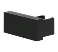 Villeroy & Boch Universal Showers support de douchette TVC000459000K5 carré, montage mural, noir mat