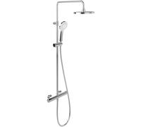 Colonne de douche thermostatique, flexible HP/combi mural chromé Villeroy & Boch