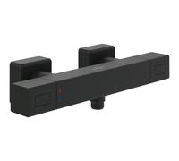 Villeroy & Boch Universal Taps & Raccords thermostat de douche TVS000018000K5 carré, montage mural, noir mat
