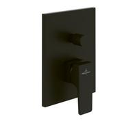 Villeroy & Boch V&B Architectura Set de montage prêt à l’emploi Square UP-EHM-Baignoire, montage mural, noir mat Quantité:1