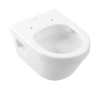 Villeroy & Boch Architectura WC à chasse d'eau profonde Compact, DirectFlush, suspendu, 350x480mm, blanc, 4687R0R1, Couleur: Céramique blanche Plus