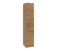 Villeroy & Boch V&B Armoire haute Avento 35x176x40,4cm, 2 portes, gauche, verre glaçé, Kan Oa Quantité:1