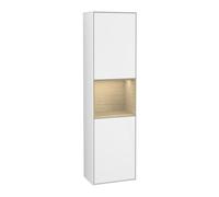 Villeroy & Boch V&B Armoire haute Éclairage mural Finion 41,8x151,6cm, l, Rg Oa Veneer, blanc laqué Quantité:1
