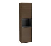 Villeroy & Boch V&B Armoire haute Finion 41,8x151,6cm, gauche, étagère bleue mat Lac, noyer veiné Quantité:1