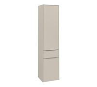 Villeroy und Boch Subway 3. 1930 C59100VN 40x171x36.2cm, charnière droite / poignée aluminium brillant, gris cachemire