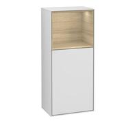 Villeroy & Boch V&B Armoire latérale Éclairage mural Finion 41,8x93,6cm, l, Étagère sup. ou inf., blanc avec laque Quantité:1