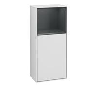 Villeroy & Boch V&B Armoire latérale Finion 41,8x93,6 cm, droite, finition bois clair, blanc mat Lac Quantité:1