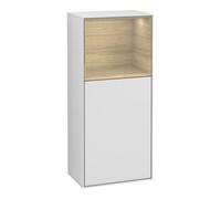 Villeroy & Boch V&B Armoire latérale Finion 41,8x93,6cm, d, étagère sup. ou inf., bl. mat avec laque Quantité:1