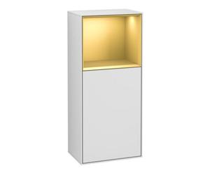 Villeroy & Boch V&B Armoire latérale Finion 41,8x93,6cm, droite, étagère haute basse, blanc mat Lac Quantité:1