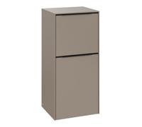 Villeroy und Boch Subway 3. 1930 C59501VM 40x86x36.2cm, charnière droite / poignée Volcano noir, taupe