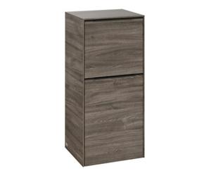 Villeroy & Boch V&B Armoire latérale Subway 3.0 40x86x36,2cm, porte R/Gr bleu volcan, sans poignées Quantité:1