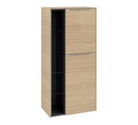 Villeroy & Boch V&B Armoire moyenne Subway 3.0 57,4x120x36,2cm, porte droite/grise AL brillant, Nord Oa Quantité:1