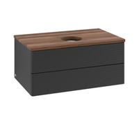 Villeroy & Boch V&B Armoire sous lavabo avec structure de façade - Éclairage Antao 80x36x50cm, WBP couleur bois blanc, bleu m Lac Quantité:1