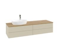 Villeroy & Boch V&B Armoire sous lavabo sans structure de façade - Éclairage Antao 160x50cm, HL, WBP hon. Oa, si Gr m Lac Quantité:1