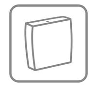 Villeroy & Boch V&B Avento C+ Citerne WC, Bouton double chasse, Entrée latérale acier sans robinet Quantité:1
