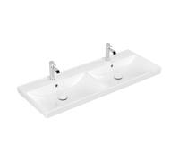 Villeroy & Boch Meuble vasque double Avento 4A23CKR1 1200×470×160mm, trop-plein, Céramique Plus