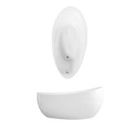 Villeroy & Boch baignoire Aveo UBQ194AVE9PDV01 à poser Quaryl 190x95 cm blanc avec tablier