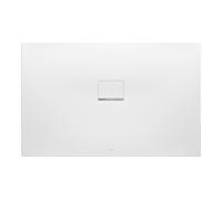 Villeroy & Boch V&B Bac à douche Squaro Infinity 100x75x4cm, Alu, angle encastré gauche contre mur Quantité:1