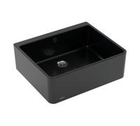 Villeroy & Boch V&B Bac à vaisselle simple 60 x m avec garniture vidage, commande manuelle, pure black Quantité:1