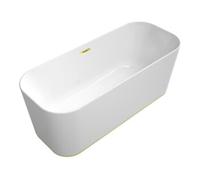 Villeroy & Boch V&B Baignoire îlot Finion couleur or D 170x70cm, vidage, trop-plein, arrivée, droite, blanc Quantité:1