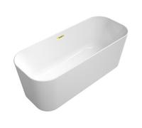 Villeroy & Boch V&B Baignoire îlot Finion couleur or sur D 170x70cm, PtoVtl., ÜL, arrivée, EM, blanc Quantité:1