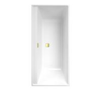 Villeroy und Boch Collaro baignoire rectangulaire UBA160COR2JV-01 160x75cm, version à encastrer or, blanc baignoire blanc alpine