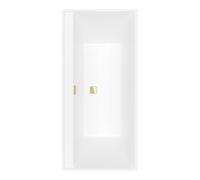 Villeroy & Boch V&B Baignoire rectangulaire Collaro Duo 160x75 cm, version EB Or, blanc pierre Quantité:1