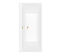 Villeroy & Boch V&B Baignoire rectangulaire Collaro Duo 190x90 cm, version EB Or, blanc pierre Quantité:1