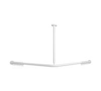 Villeroy & Boch V&B Barre de douche Vicare Fonction 120x120cm, blanc, pour rideau, d'angle Quantité:1