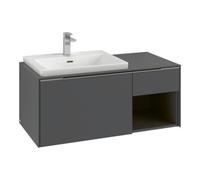 Villeroy & Boch V&B Beck. Sous-meuble lavabo gauche Subway 3.0 100,1x42,25x51,6cm, AL gris, blanc Oa Quantité:1